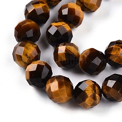 Natural Tiger Eye Beads Strands&nbsp;G-S345-10mm-22