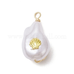 ABS Plastic Imitation Pearl Pendants&nbsp;PALLOY-JF02601-01