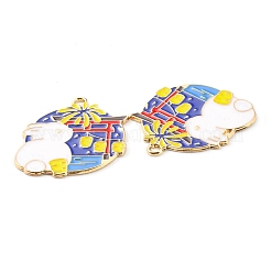 Alloy Enamel Pendants&nbsp;ENAM-D051-05G