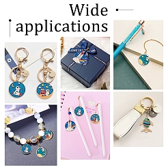 30Pcs 5 Style Alloy Enamel Pendants&nbsp;ENAM-PH0002-15