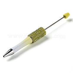 Plastic & Iron Beadable Pens&nbsp;LS-AJEW-H147-01E