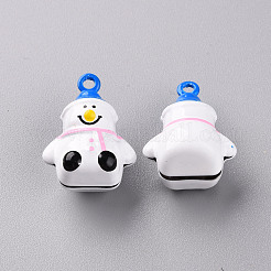 Baking Paint Brass Bell Pendants&nbsp;KKB-S002-015A