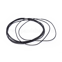 Rubber Necklace Cord with Brass Findings&nbsp;NFS160-1