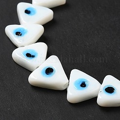 Evil Eye Handmade Lampwork Beads Strands&nbsp;LAMP-G154-05G