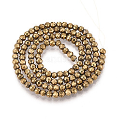 Electroplate Glass Beads Strands&nbsp;X-GLAA-H021-01B-FP07