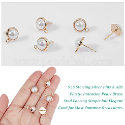 20Pcs Brass Stud Earring Findings&nbsp;KK-DC0001-26