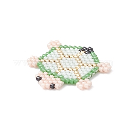 Handmade Loom Pattern Seed Beads&nbsp;PALLOY-MZ00118