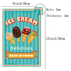 Vintage Metal Tin Sign&nbsp;AJEW-WH0157-097