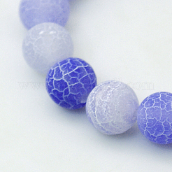 Natural Crackle Agate Beads Strands&nbsp;G-G055-4mm-7