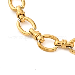 Ion Plating(IP) 304 Stainless Steel Mesh Chain Bracelet for Women&nbsp;X-BJEW-S003-02G
