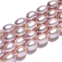 Natural Cultured Freshwater Pearl Beads Strands&nbsp;PEAR-N012-06W