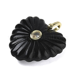 Natural Obsidian Carved Pendants&nbsp;G-C276-01G-14