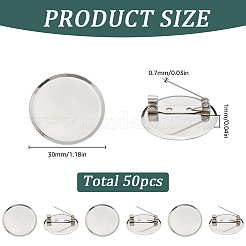 50Pcs Alloy Blank Brooches&nbsp;FIND-SC0011-79