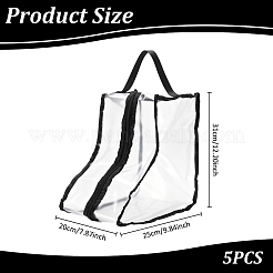 Clear PVC Plastic Shoes Storage Zipper Bags with Handles&nbsp;ABAG-WH0045-71A