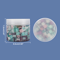 Glitter Glass Cabochons&nbsp;GLAA-FH0001-01D