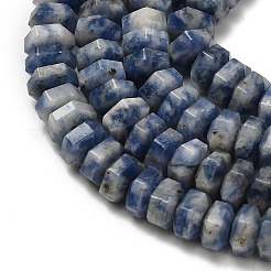Natural Blue Spot Jasper Beads Strands&nbsp;G-G317-A11-3x6mm