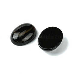 Natural Black Agate Cabochons&nbsp;G-L601-03B-02