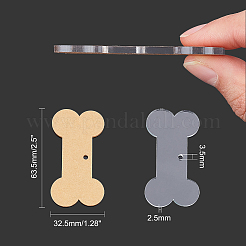 Transparent Blank Acrylic Pendants&nbsp;TACR-NB0001-11