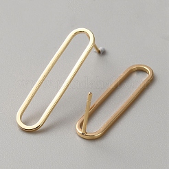 Rack Plating Brass Stud Earring Findings&nbsp;KK-WH0064-26B-G
