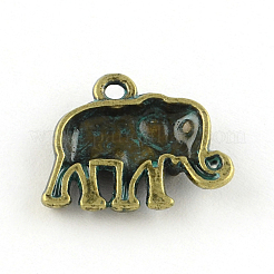 Elephant Zinc Alloy Charms&nbsp;PALLOY-R065-185-LF