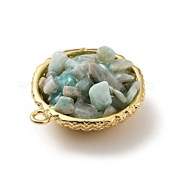 Natural Amazonite Chip Pendants&nbsp;KK-C242-05G-03