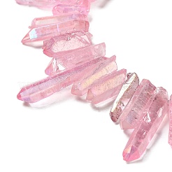 Electroplated Natural Quartz Stick Bead Strands&nbsp;G-G950-06A-01