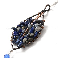 Lapis Lazuli Pendant Decoration&nbsp;AJEW-P098-13P