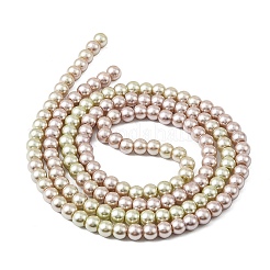 Baking Paint Pearlized Glass Pearl Round Bead Strands&nbsp;HY-XCP0001-29