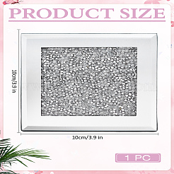 1Pc Square Glass Coasters&nbsp;AJEW-LP0007-02
