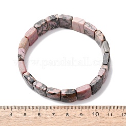 Natural Rhodonite Faceted Beaded Stretch Bracelets for Women&nbsp;BJEW-K251-08I