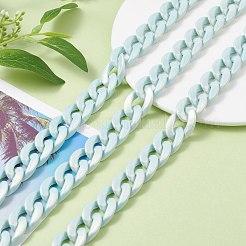 Spray Painted Acrylic Curb Chains&nbsp;AJEW-JB01085