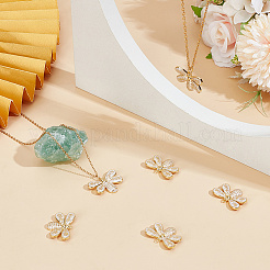 6Pcs Rack Plating Brass Enamel Pendants&nbsp;KK-BBC0017-66