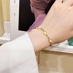 Brass Box Chain Slider Bracelets&nbsp;FS-WGA60A8-01