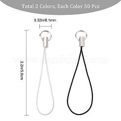 2Pcs 2 Colors Polyester Cord Mobile Straps&nbsp;AJEW-GF0005-04