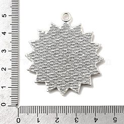 Tibetan Style Alloy Sun Pendant Cabochon Settings&nbsp;TIBEP-N003-70AS