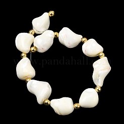 Natural Trochid Shell/Trochus Shell Beads Strands&nbsp;BSHE-A002-07