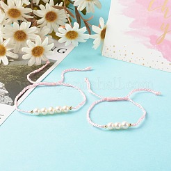 Adjustable Nylon Thread Cord Bracelets Sets for Mom & Daughter&nbsp;BJEW-JB06528-03
