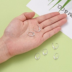 925 Sterling Silver Leverback Hoop Earring Findings&nbsp;STER-M104-02S