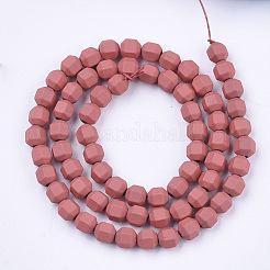 Spray Painted Non-magnetic Synthetic Hematite Beads Strands&nbsp;G-T124-13