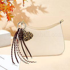 PU Leather & Nylon Cord Pendant Decorations&nbsp;HJEW-MA00052