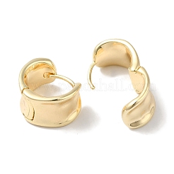 Ring Brass Hoop Earrings for Women&nbsp;EJEW-U008-10G