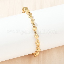 304 Stainless Steel Link Bracelets for Women&nbsp;BJEW-Z143-09G