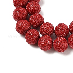 Synthetic Coral Carved Beads Strands&nbsp;CORA-U003-05A