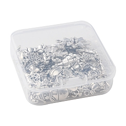 40Pcs 10 Styles Christmas Theme Alloy Pendants&nbsp;FIND-FS0001-50