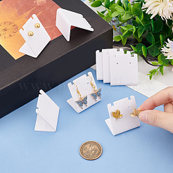 Acrylic Slant Back Earring Display Stands&nbsp;ODIS-WH0099-03