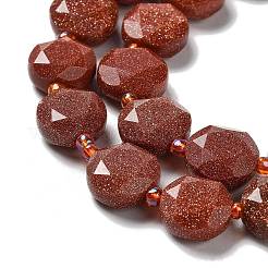 Synthetic Goldstone Beads Strands&nbsp;G-NH0004-003
