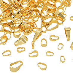 120Pcs 4 Styles Brass Snap on Bails&nbsp;KK-TA0009-24G
