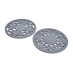 Floral Silicone Heat Insulation Coasters&nbsp;AJEW-K055-01A
