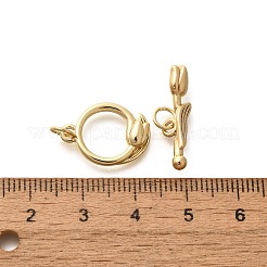 Brass Toggle Clasps&nbsp;KK-M298-06G