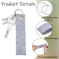 30Pcs Non-Woven Fabric Keychains&nbsp;KEYC-SP0001-64B